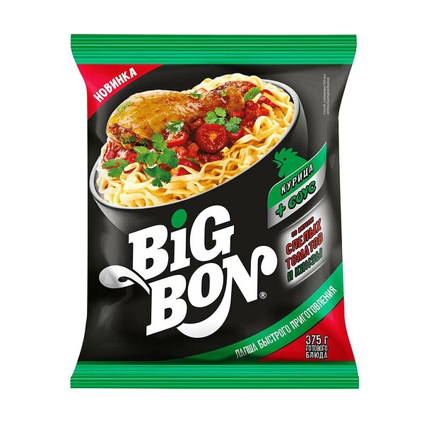 Лапша, BIG BON, 75 г, в ассортименте