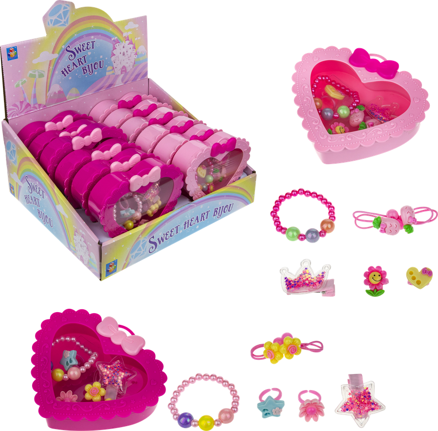 

Набор украшений 1TOY Sweet heart Bijou, в ассортименте Арт. Т21037/8/9