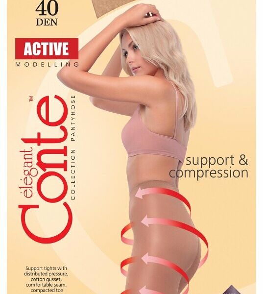 Колготки женские Conte Active Soft 40 den bronz, размер 3