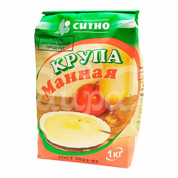 Крупа Манная Ситно 1кг бум/уп