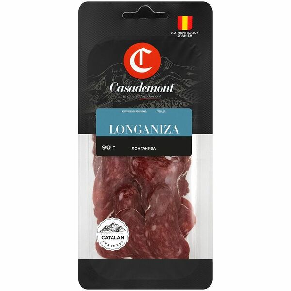 Колбаса сыровяленая Casademont Лонганиза сухая, 90г