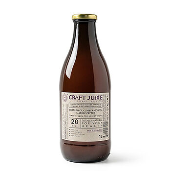 Сок Craft juice Томат-огурец-перец лук-чеснок с морской солью 1л, Россия