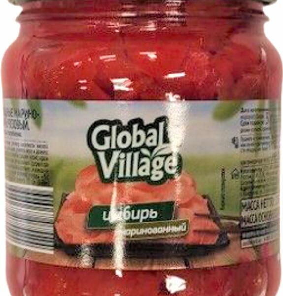 Имбирь Global Village розовый маринованный 250г