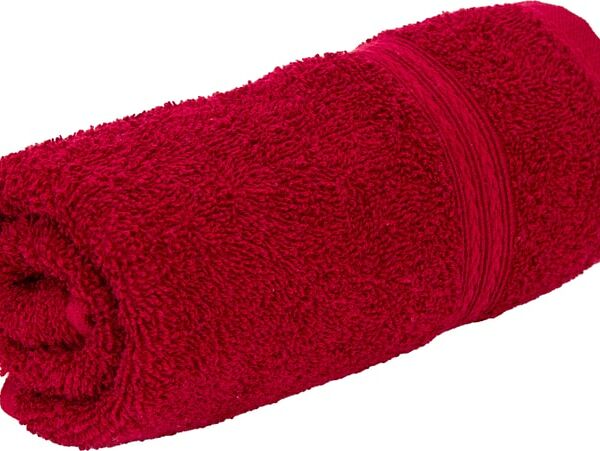 Полотенце махровое Cottonika Стандарт красное 40*70см