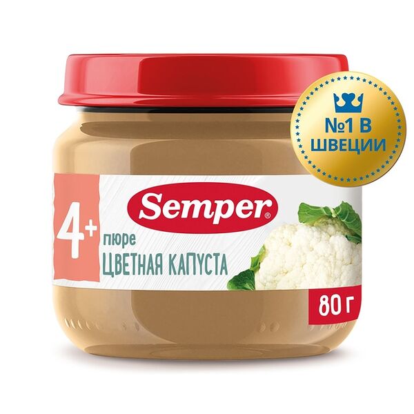Пюре Semper Цветная капуста с 4 месяцев