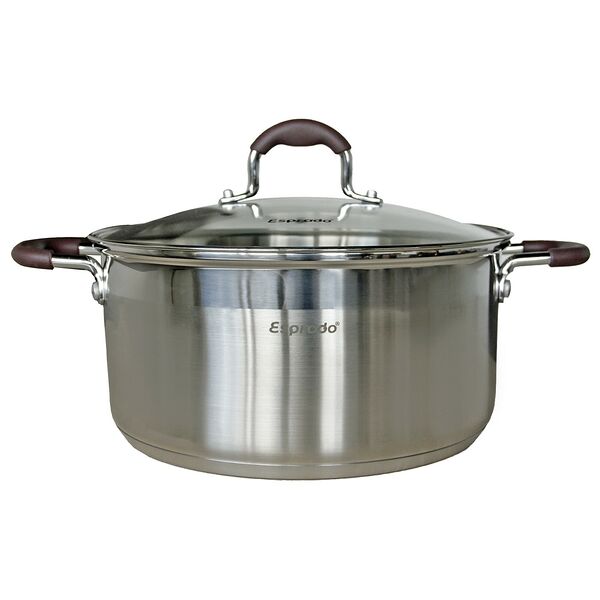 Кастрюля Esprado Toffee, 5.1 л, нержавеющая сталь, индукция