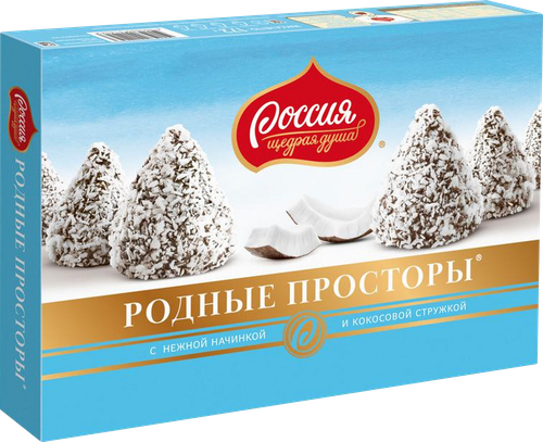 

Конфеты Родные просторы с кокосовой стружкой 172 г