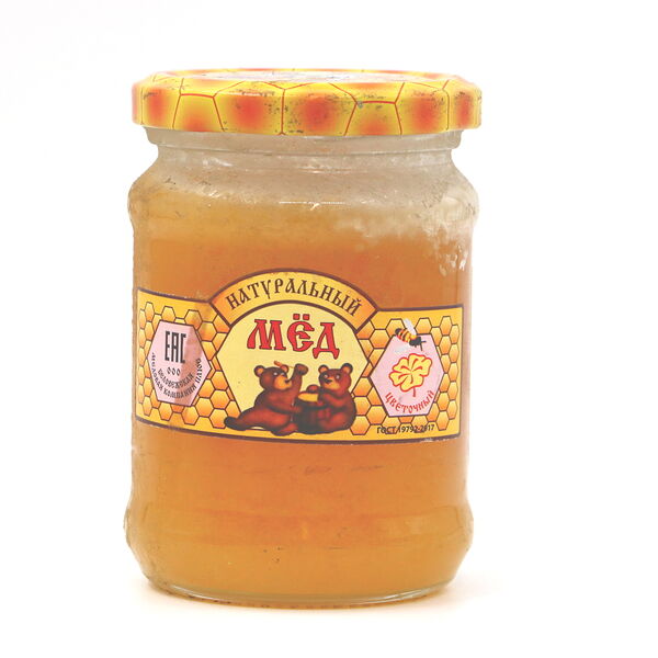 Мед нат Дедушкина пасека Беловежская медовая компания  вес 350г