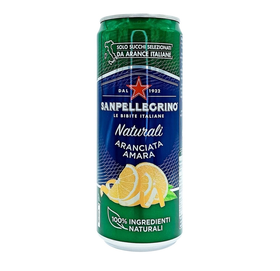 

Напиток газированный Sanpellegrino naturali aranciata amara с соком апельсина 0.33 л