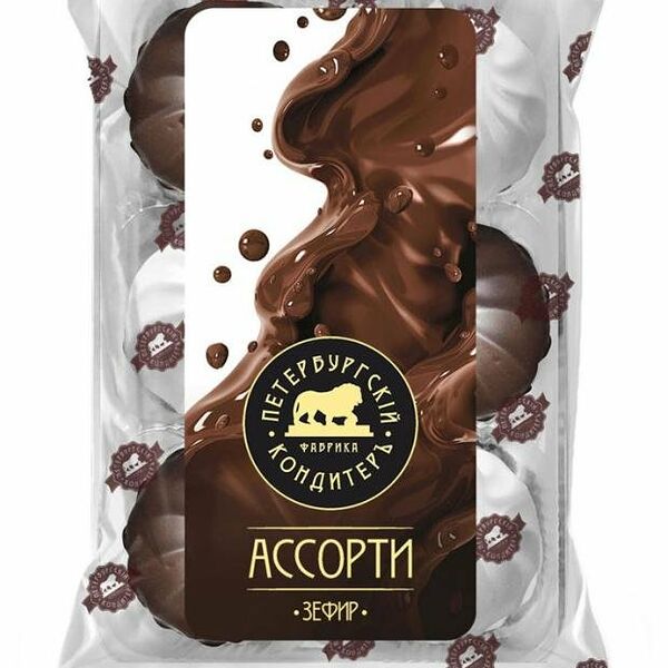 Зефир - ассорти ванильный в глазури ТМ Петербургский кондитерЪ