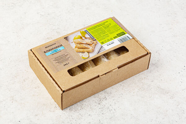 Блинчики с грушей и маскарпоне, замороженные