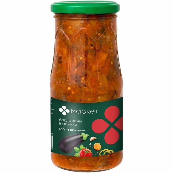 Баклажаны в аджике Маркет Перекрёсток, 500г