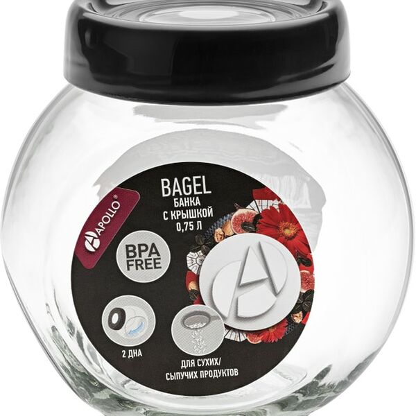 Банка Apollo Bagel с крышкой 750мл