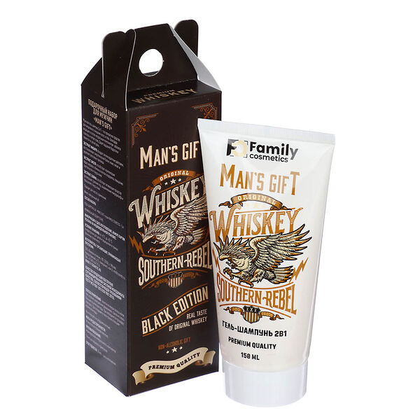 Шампунь-гель для душа 2 в 1 мужской man’s gift, подарочная упаковка, 150 мл