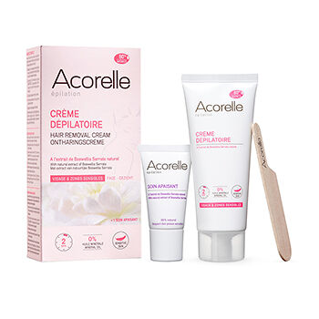 Крем для депиляции Acorelle лица и деликатных зон c Пчелиным воском и Алоэ-вера 1 шт Франция