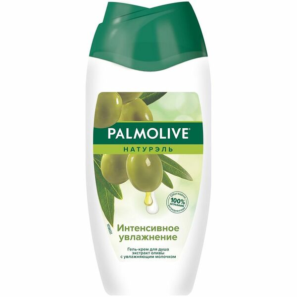 Гель-крем для душа Palmolive Натурэль женский Интенсивное увлажнение с Оливкой и молочком, 250мл