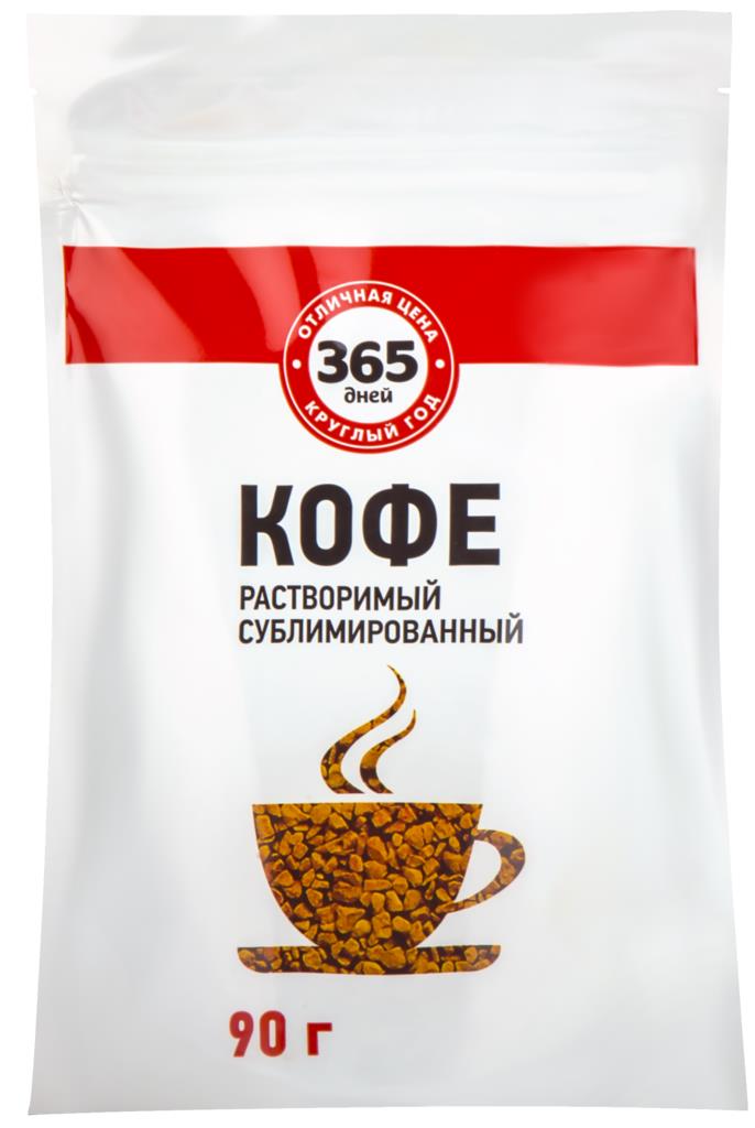 

Кофе растворимый 365 дней 90 г