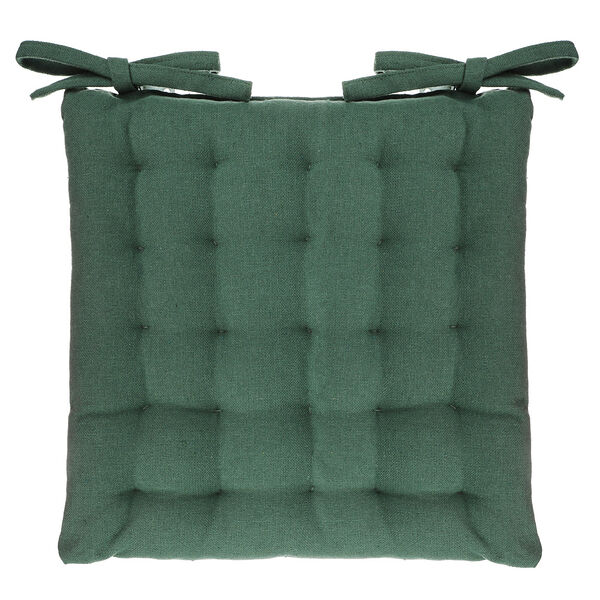 By collection подушка на стул 38х38см, 100% хлопок, зеленый