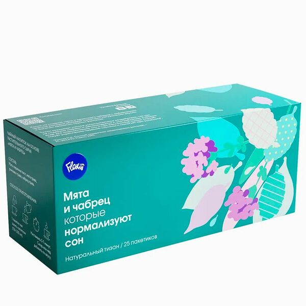 Напиток чайный Floris мята и чабрец, 25x1.5г