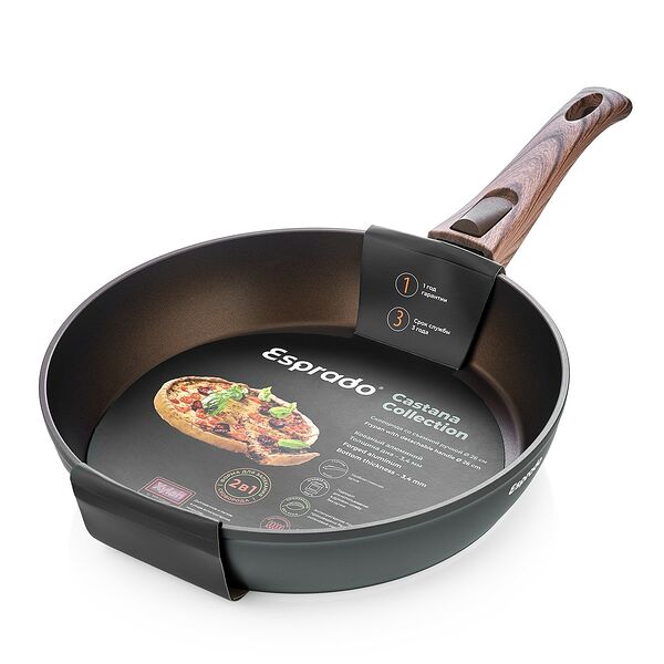 Сковорода Esprado Castana со съемной ручкой, 26 см, индукция, кованый алюминий