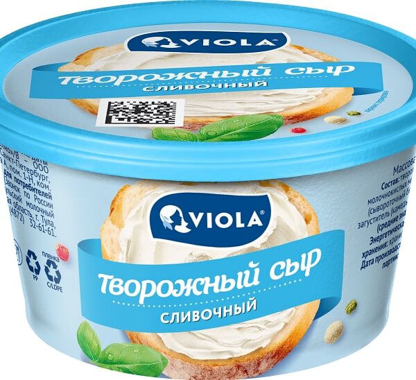 Сыр творожный Viola Сливочный 70%