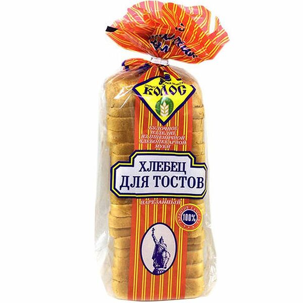 Хлебец Колос для тостов, 450г