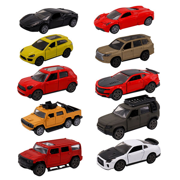 Машинка инерционная die-cast в ассортименте 1:32 открывающиеся двери FT1101