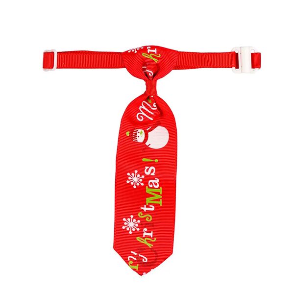 Галстук красный Merry Christmas