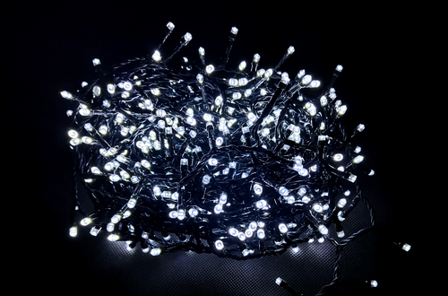 

Электрогирлянда светодиодная HOMECLUB 600LED-ламп, холодный белый, 8 режимов, IP44 Арт.19-201032, 18м
