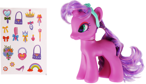 

Набор игровой LOLA FUN Пони 14см, с аксессуарами, 13 предметов, Арт. 63811 C-D