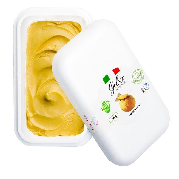 Фруктовый лёд Farinari «Манго-юдзу джелато» 200 г, Россия