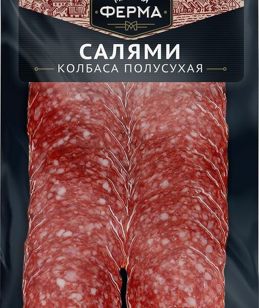 Салями сырокопчёная Мясная Ферма полусухая, 150г
