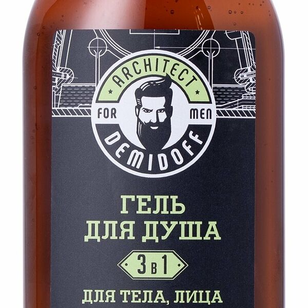 ARCHITECT DEMIDOFF Гель для душа 3 в 1 для тела, лица и волос мужской, 250 мл