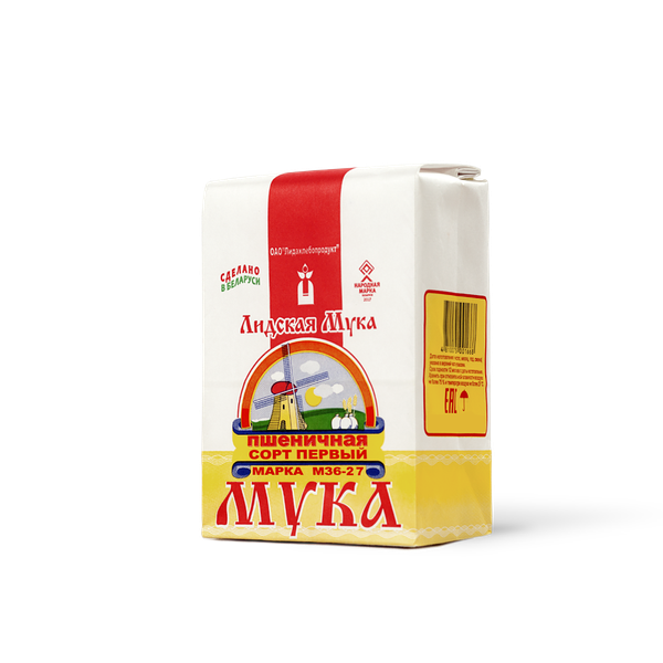 Мука Лидская М36-27 пшеничная 1 с. Лидские хп вес 2 кг.