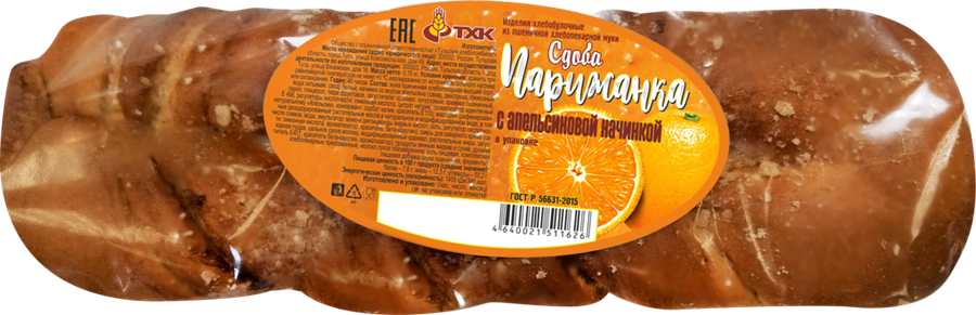 

Сдоба ТХК Парижанка с апельсиновой начинкой 150 г