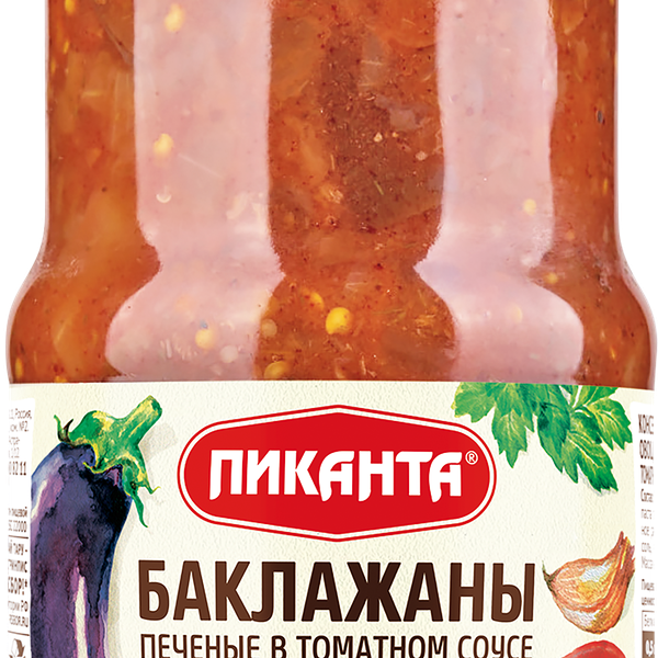 Баклажаны печеные ПИКАНТА в томатном соусе