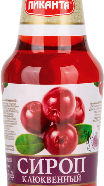 Сироп Пиканта клюквенный 300 г