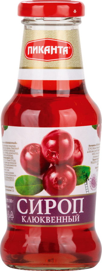 

Сироп Пиканта клюквенный 300 г
