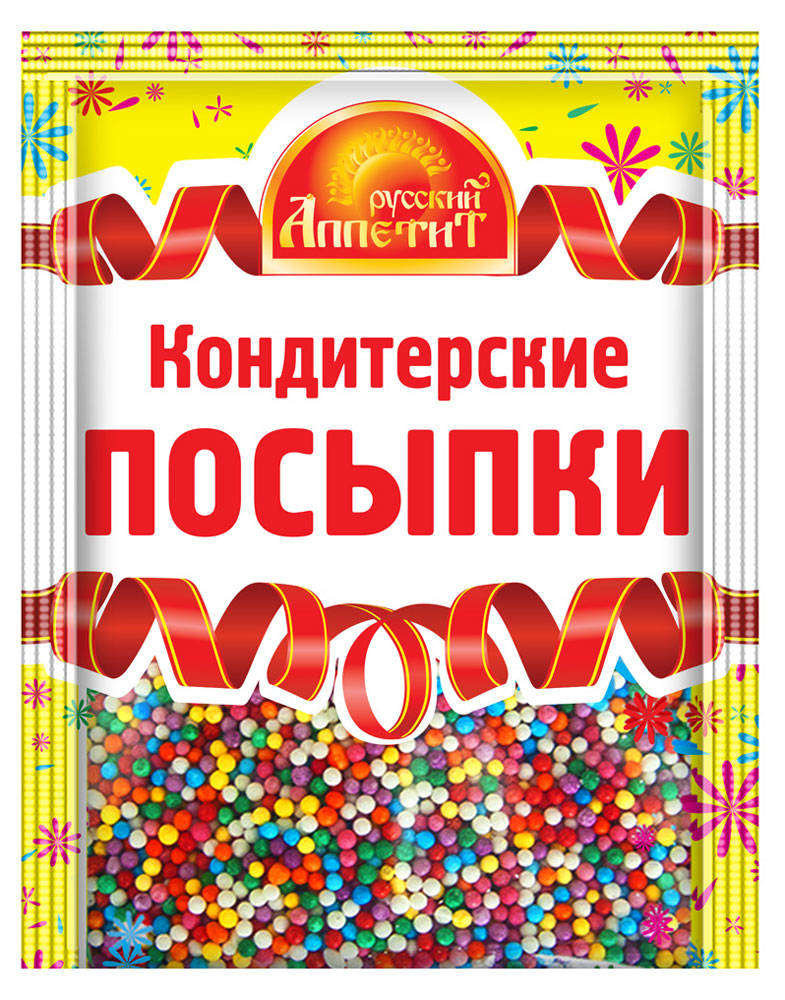 

Посыпки Русский аппетит Бисер кондитерские 50 г
