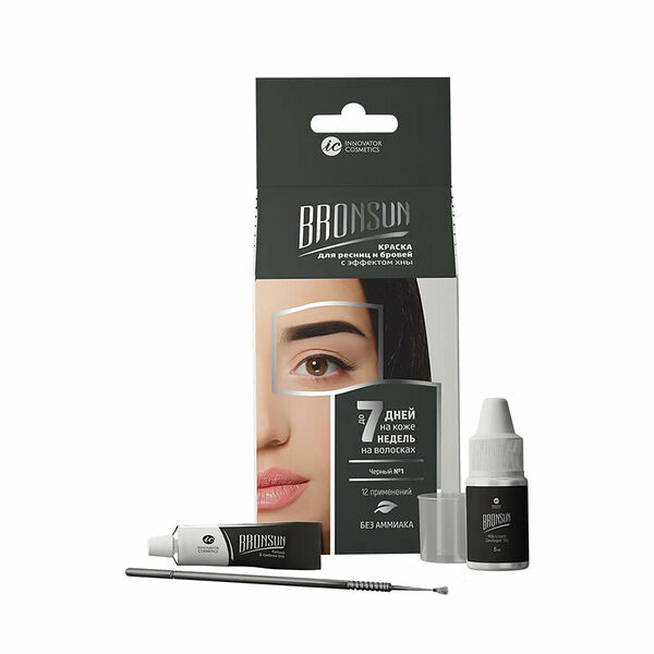 Набор для домашнего окрашивания Bronsun Bronsun т.1 Черный 12 мл