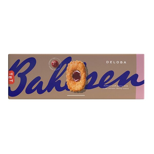 Печенье слоеное Bahlsen с красной смородиной и вишней