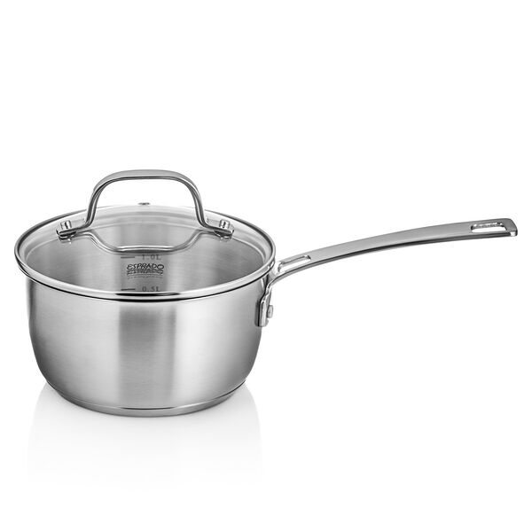 Ковш с крышкой Esprado Fuerte, 1,6л, 16см, нержавеющая сталь