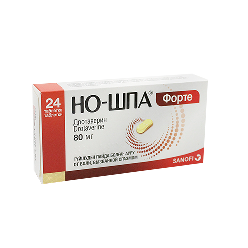 Но-шпа форте 80 мг № 24 табл