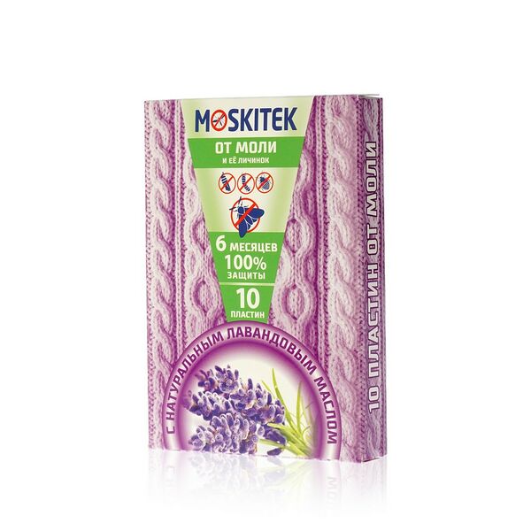 Пластинки Moskitek от моли 