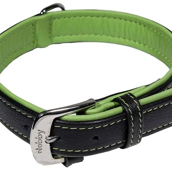 Ошейник для собак Nobby PACIFIC 37см 17/19мм кожа, зеленый