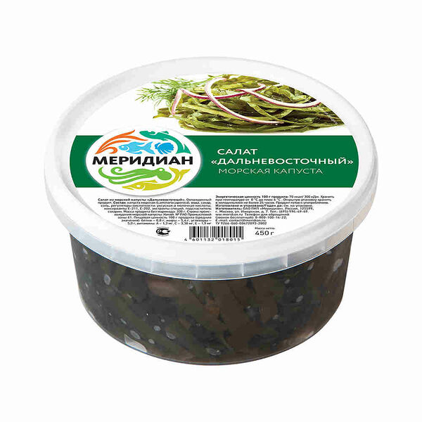 Морская капуста салат Меридиан Дальневосточный