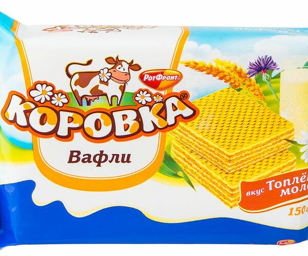 Вафли Коровка Топлёное молоко, 150г