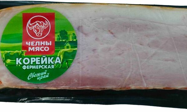 Корейка Челны-Мясо Фермерская из свинины варено-копченая 