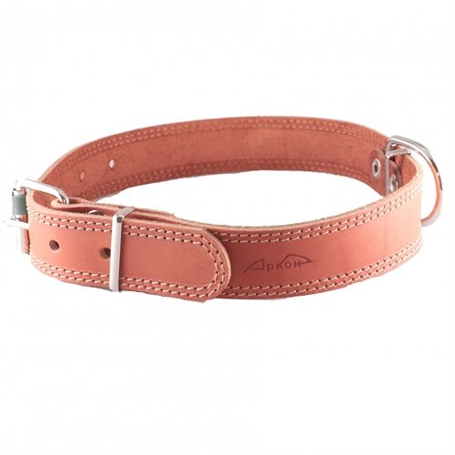 Аркон Ошейник кожаный 14 Красный