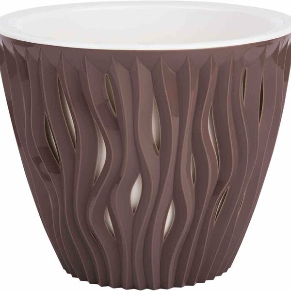 Кашпо Вдохновение цвет: мокко 17 см, 2,25 л